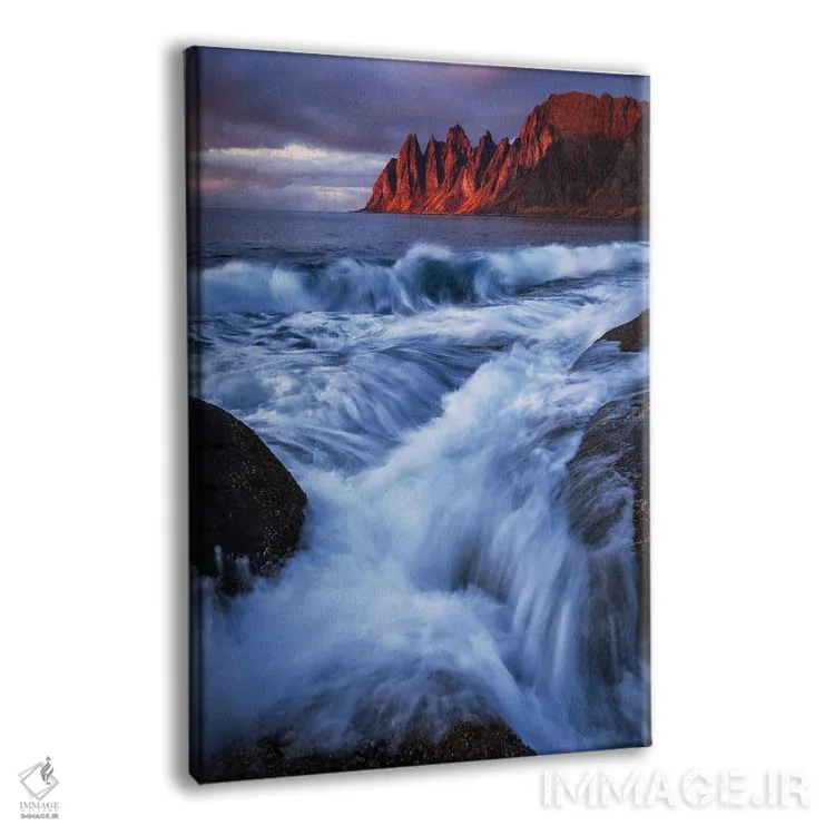 تابلو دکوراتیو غروب در ساحل سنیا اثر دنیل گاستاگر - نمای پرسپکتیو محصول