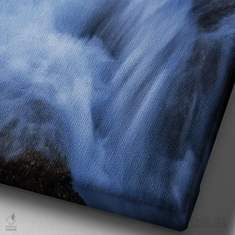 تابلو دکوراتیو غروب در ساحل سنیا اثر دنیل گاستاگر - نمای نزدیک بافت بوم