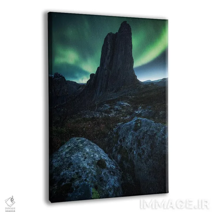 تابلو دکوراتیو شفق قطبی در جزیره سنیا اثر دنیل گاستاگر - نمای پرسپکتیو محصول