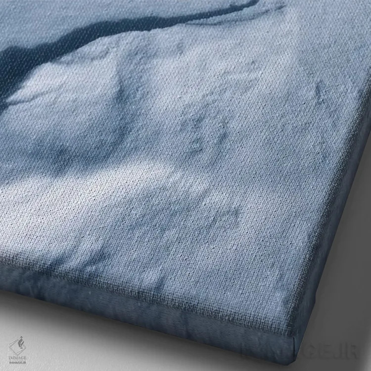 تابلو دکوراتیو یک روز زمستانی در پاسو رول اثر دنیل گاستاگر - نمای نزدیک بافت بوم