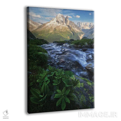 تابلو دکوراتیو عصر تابستانی آرام در آلپ فرانسه اثر دنیل گاستاگر - نمای پرسپکتیو محصول