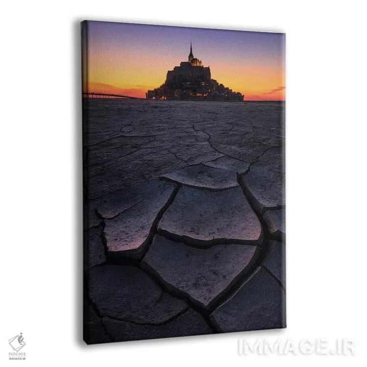 تابلو دکوراتیو غروب در لو مون سن میشل اثر دنیل گاستاگر - نمای پرسپکتیو محصول