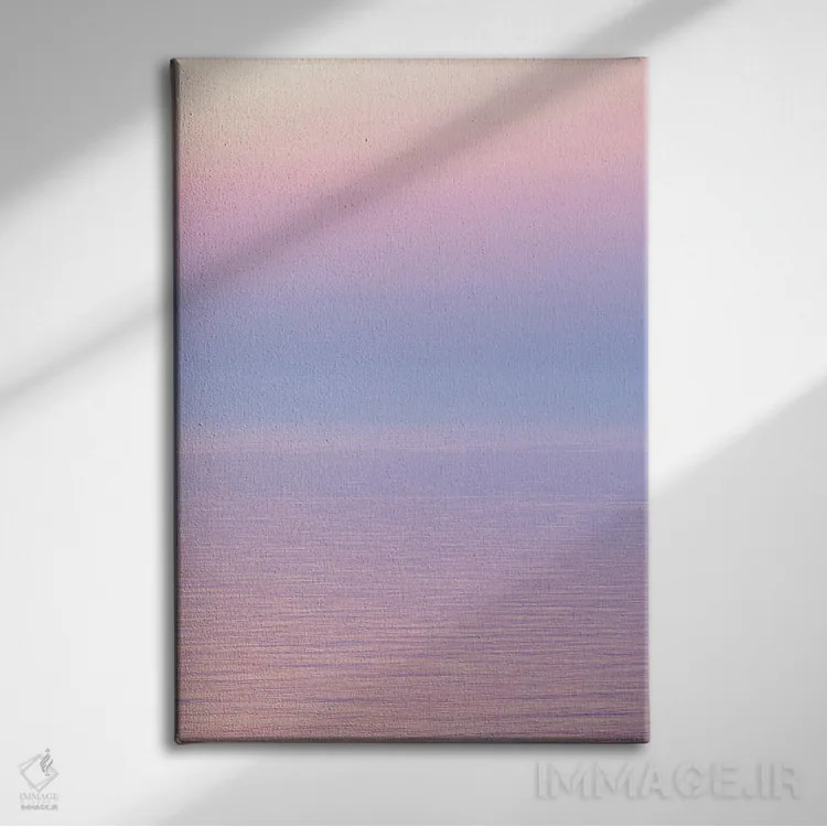 تابلو دکوراتیو رنگ های ملایم عصرگاهی در ساحل اثر دنیل گاستاگر - نمای روبهرو روی دیوار