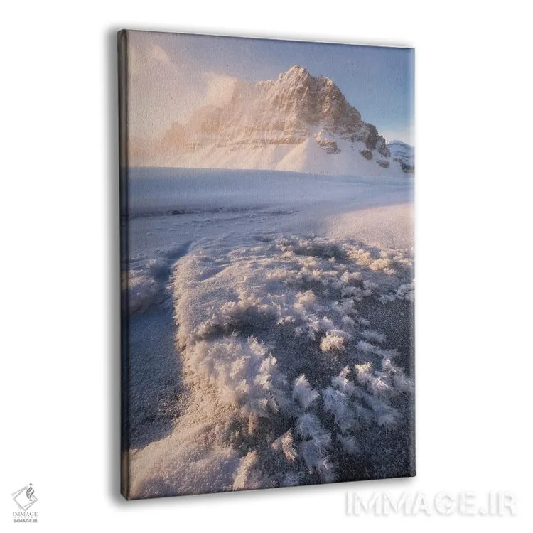 تابلو دکوراتیو طلوع زمستانی سرد در دریاچه بو کانادا اثر دنیل گاستاگر - نمای پرسپکتیو محصول