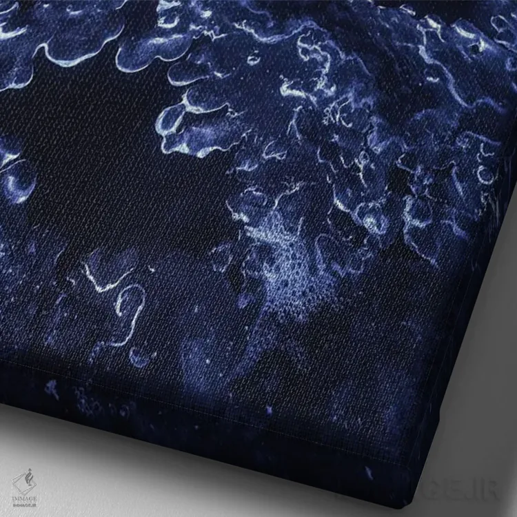 تابلو دکوراتیو شب یخبندان در کوه کسل آلبرتا اثر دنیل گاستاگر - نمای نزدیک بافت بوم