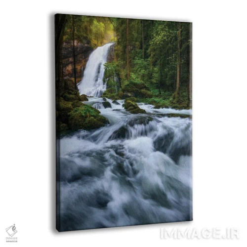 تابلو دکوراتیو آبشار نماباور در اتریش اثر دنیل گاستاگر - نمای پرسپکتیو محصول