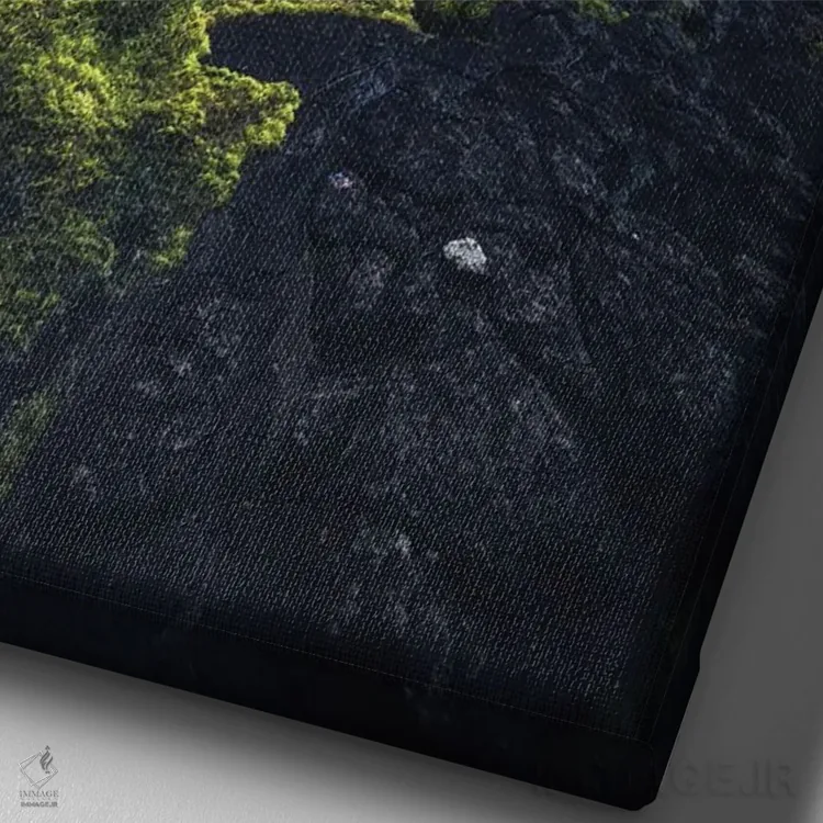 تابلو دکوراتیو ساحل رازآلود ایرلند شمالی اثر دنیل گاستاگر - نمای نزدیک بافت بوم