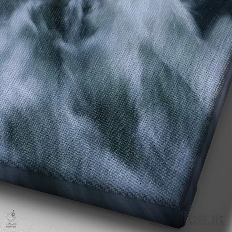 تابلو دکوراتیو آبشار نماباور در اتریش اثر دنیل گاستاگر - نمای نزدیک بافت بوم