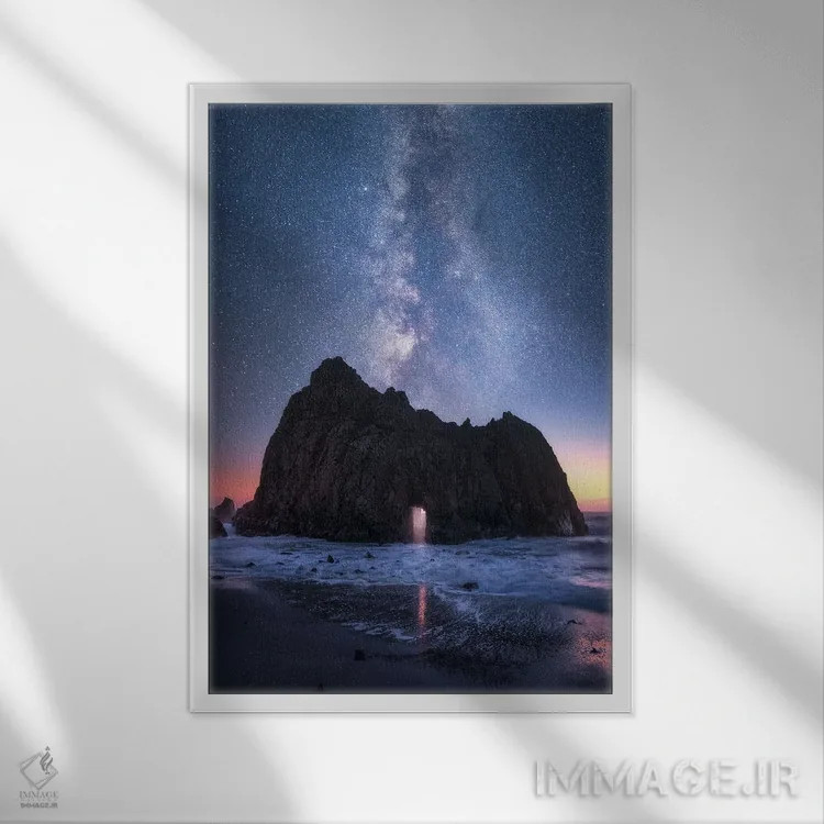 تابلو دکوراتیو دروازه ستارگان اثر دنیل گاستاگر - نمای قابدار سفید