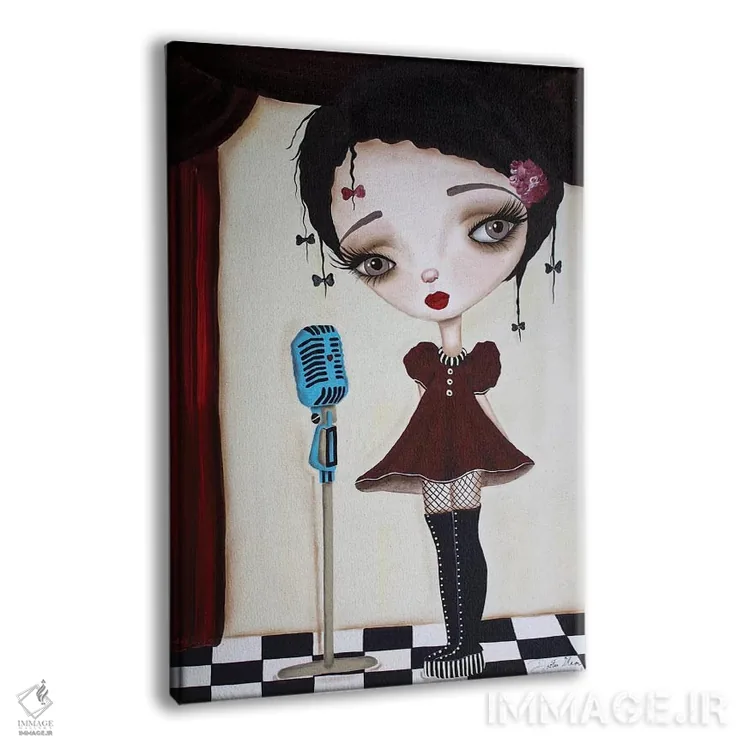 تابلو دکوراتیو اجراکننده کوچک اثر داتی گلیسون - نمای پرسپکتیو محصول