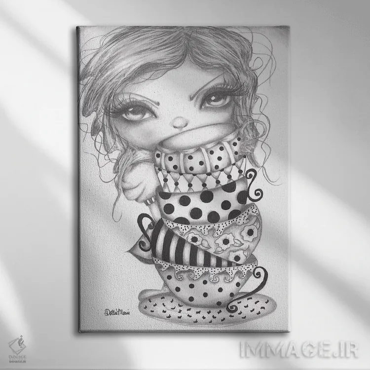 تابلو دکوراتیو آلیس قایم باشک اثر داتی گلیسون - نمای روبهرو روی دیوار