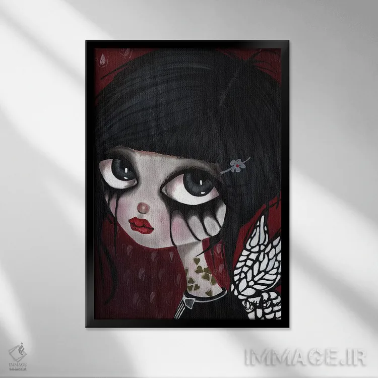 تابلو دکوراتیو رایل اثر داتی گلیسون - نمای قابدار مشکی