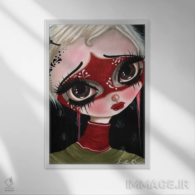 تابلو دکوراتیو وعده اثر داتی گلیسون - نمای قابدار سفید