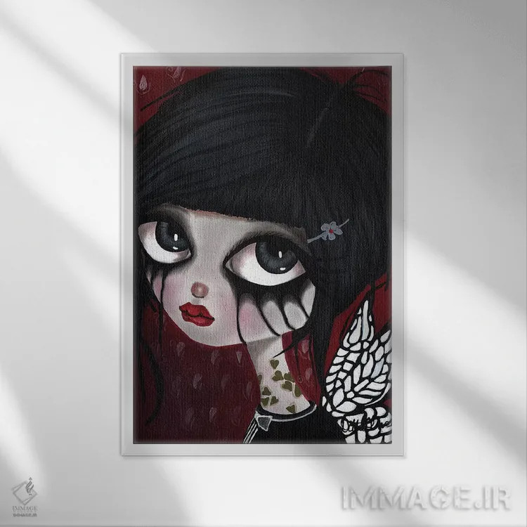 تابلو دکوراتیو رایل اثر داتی گلیسون - نمای قابدار سفید