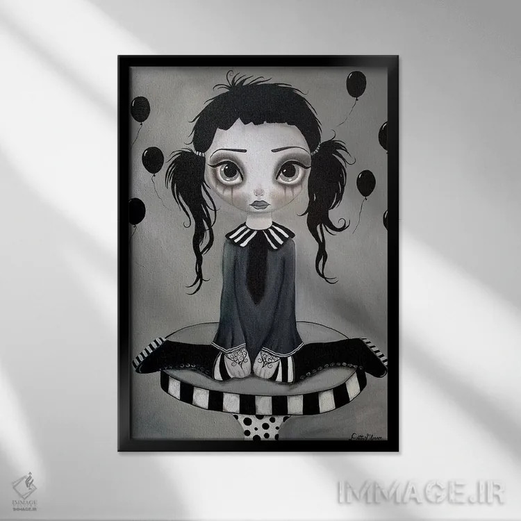 تابلو دکوراتیو ساده و لذیذ ۱ اثر داتی گلیسون - نمای قابدار مشکی