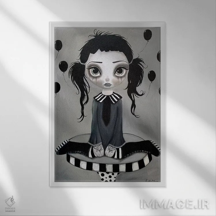 تابلو دکوراتیو ساده و لذیذ ۱ اثر داتی گلیسون - نمای قابدار سفید