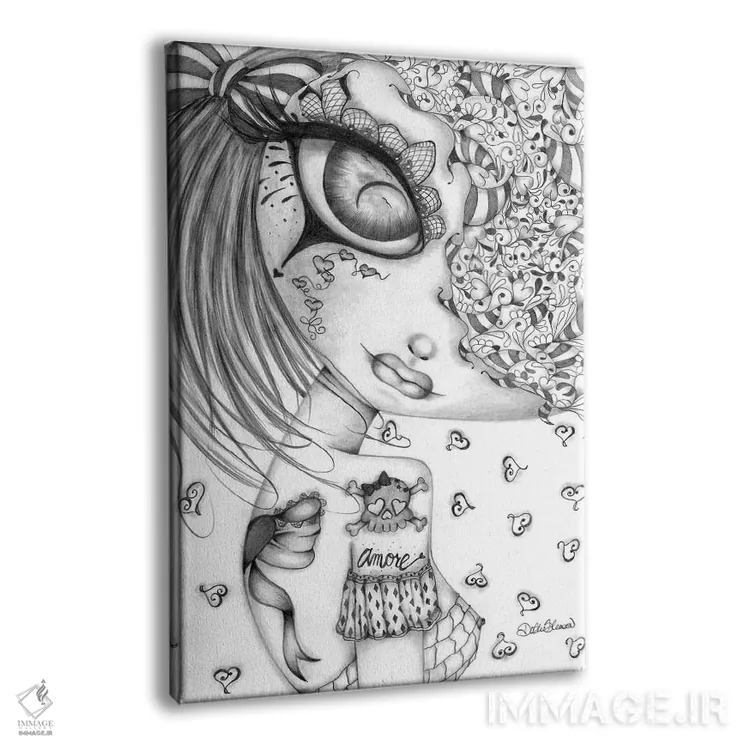 تابلو دکوراتیو عشق ۱ اثر داتی گلیسون - نمای پرسپکتیو محصول