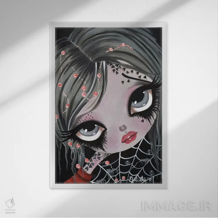 تابلو دکوراتیو وینتر اثر داتی گلیسون - نمای قابدار سفید