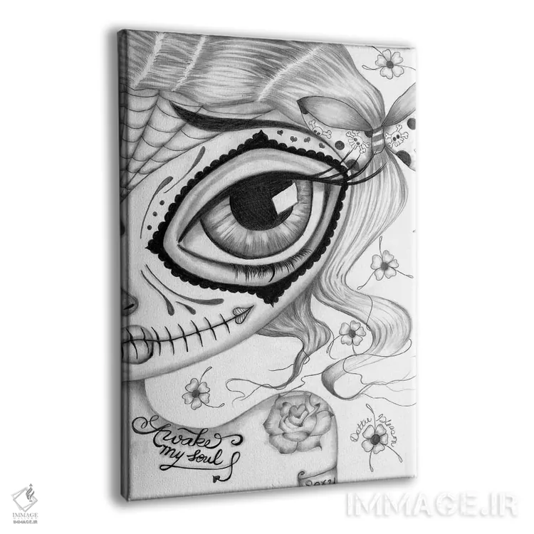 تابلو دکوراتیو ای روح من بیدار شو اثر داتی گلیسون - نمای پرسپکتیو محصول