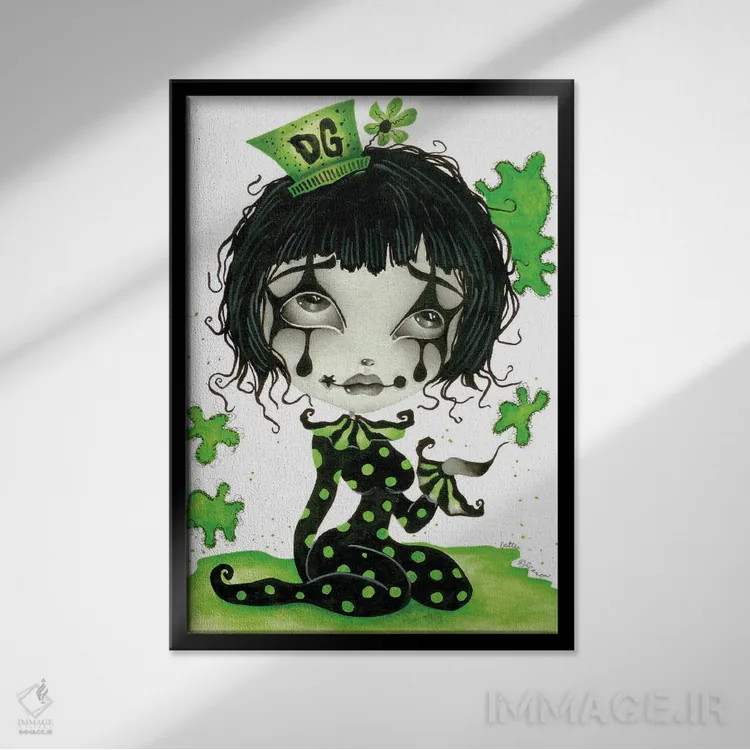 تابلو دکوراتیو نوکس اثر داتی گلیسون - نمای قابدار مشکی