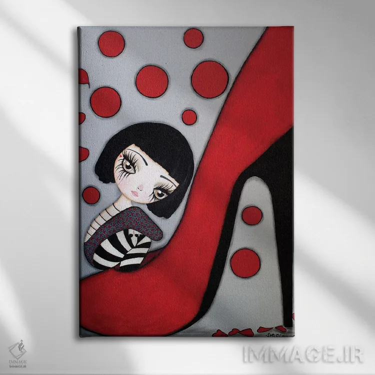 تابلو دکوراتیو کوکو اثر داتی گلیسون - نمای روبهرو روی دیوار