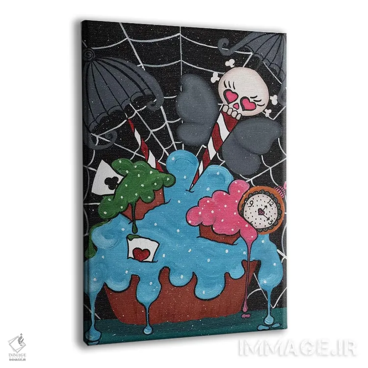 تابلو دکوراتیو تار عنکبوت داتی اثر داتی گلیسون - نمای پرسپکتیو محصول