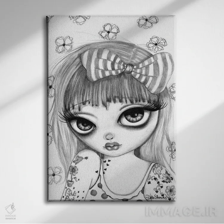 تابلو دکوراتیو درینا اثر داتی گلیسون - نمای روبهرو روی دیوار