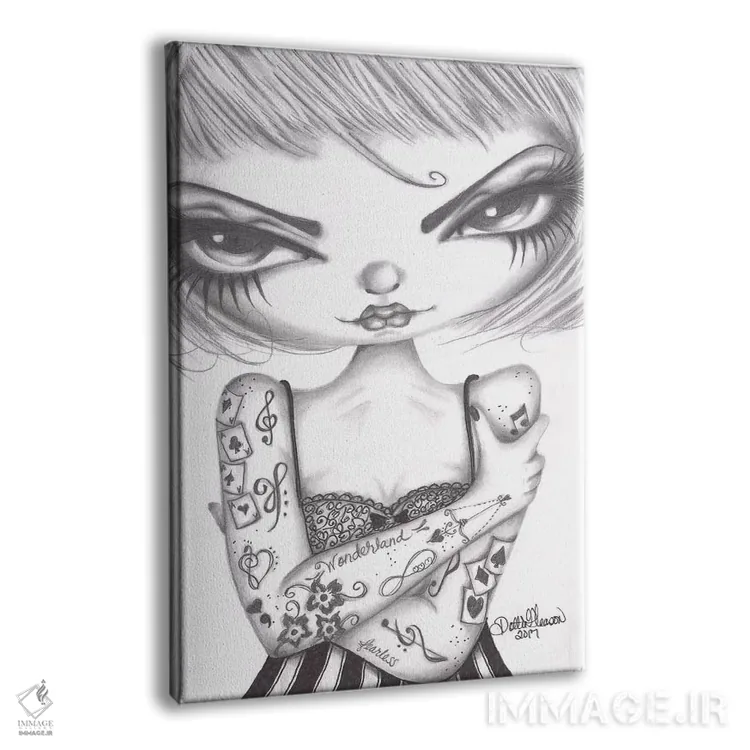 تابلو دکوراتیو گرتا اثر داتی گلیسون - نمای پرسپکتیو محصول