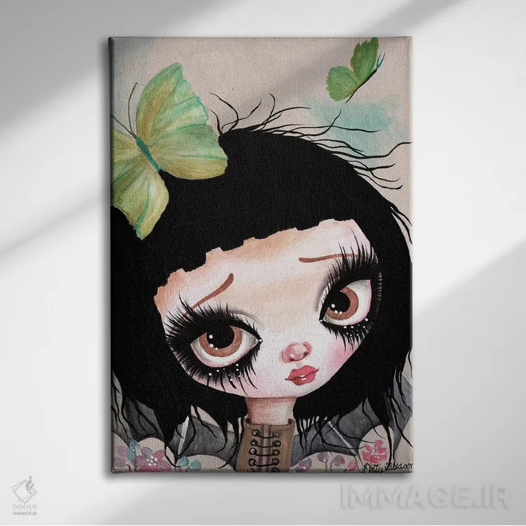 تابلو دکوراتیو پری گوتیک I اثر داتی گلیسون - نمای روبهرو روی دیوار