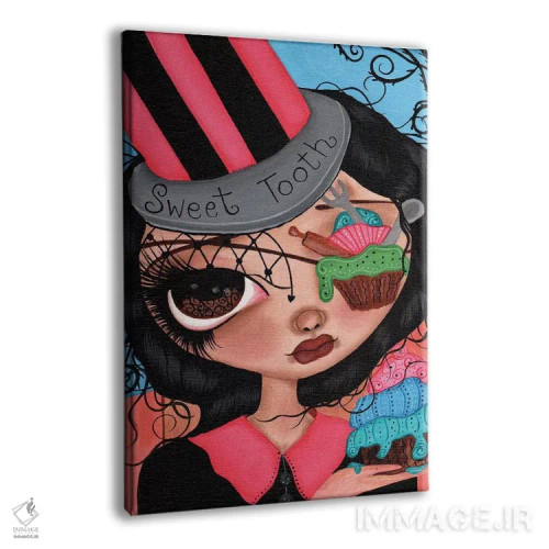 تابلو دکوراتیو کاپ کیک دوست دارم اثر داتی گلیسون - نمای پرسپکتیو محصول