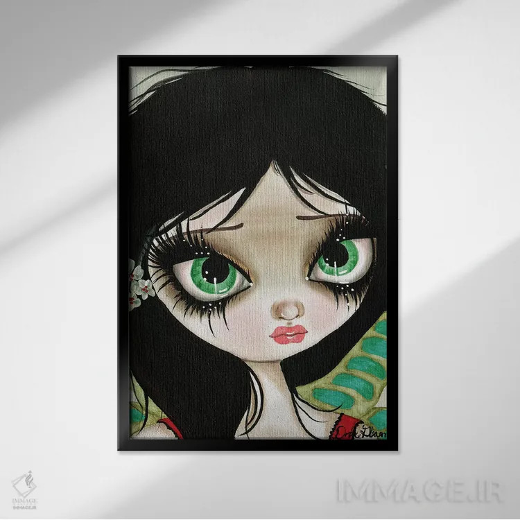 تابلو دکوراتیو پری گوتیک III اثر داتی گلیسون - نمای قابدار مشکی