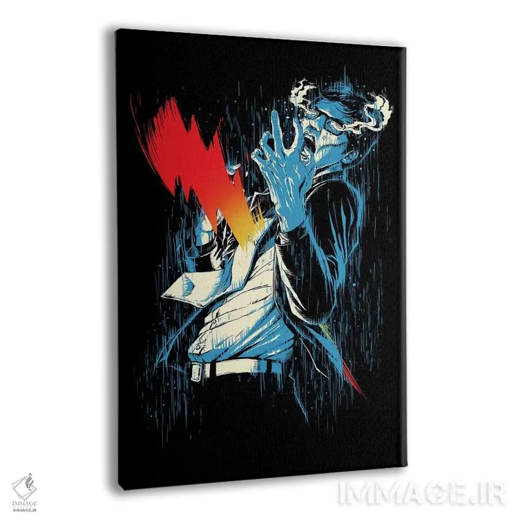 تابلو دکوراتیو ولتاژ بالا اثر دیجیتال کاربین - نمای پرسپکتیو محصول