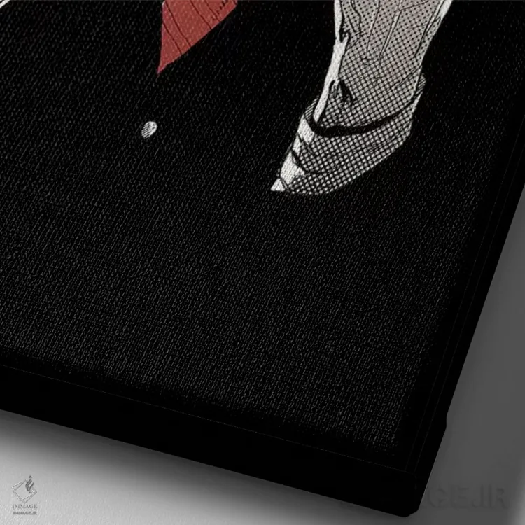 تابلو دکوراتیو بازی ذهنی اثر دیجیتال کاربین - نمای نزدیک بافت بوم