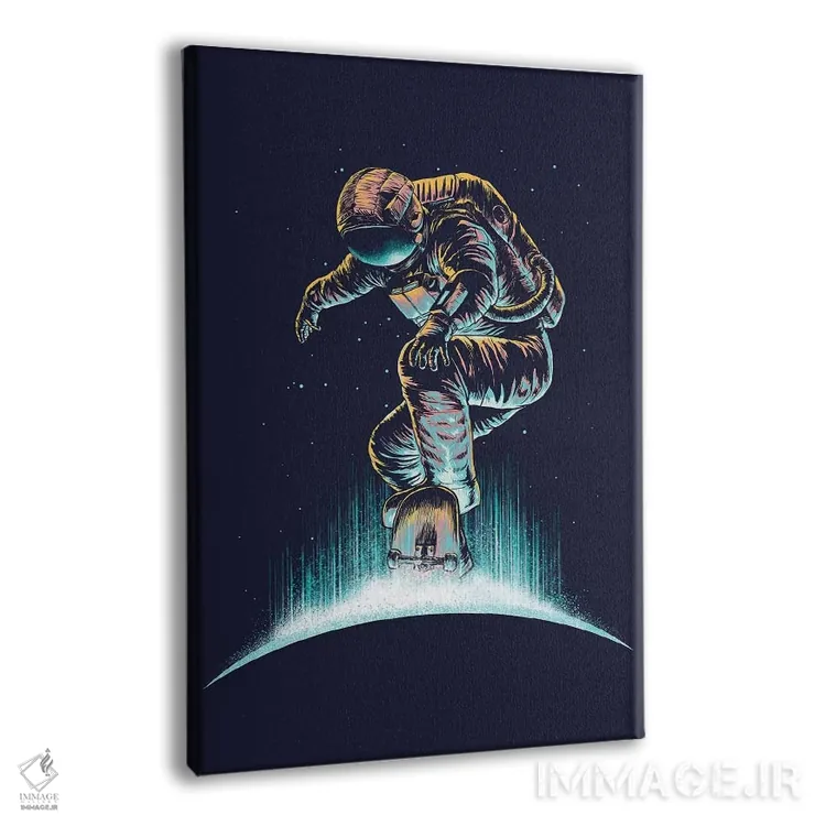 تابلو دکوراتیو گریند فضایی اثر دیجیتال کاربین - نمای پرسپکتیو محصول