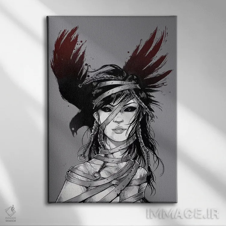 تابلو دکوراتیو رستگاری اثر دیجیتال کاربین - نمای روبهرو روی دیوار