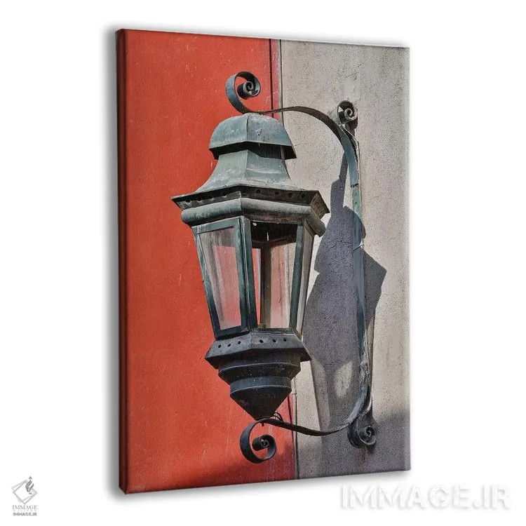 تابلو دکوراتیو Mexico. Lantern and shadow on colorful buildings,سن میگوئل د… اثر دارل گالین - نمای پرسپکتیو محصول