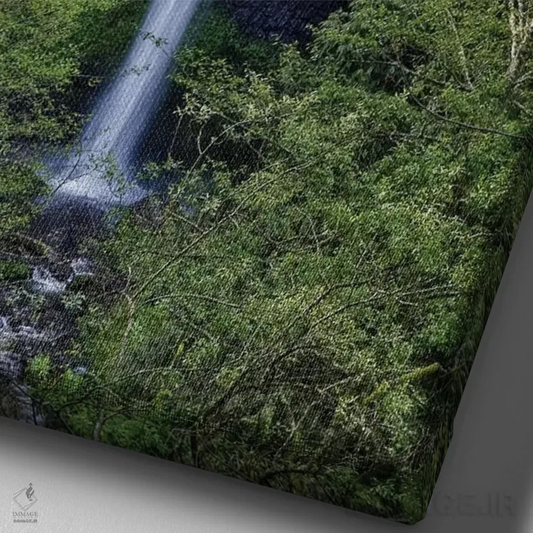 تابلو دکوراتیو Oregon,آبشار لاتورل، منطقه زیبای ملی کلومبیا ریور گرج، اورگو… اثر دارل گالین - نمای نزدیک بافت بوم