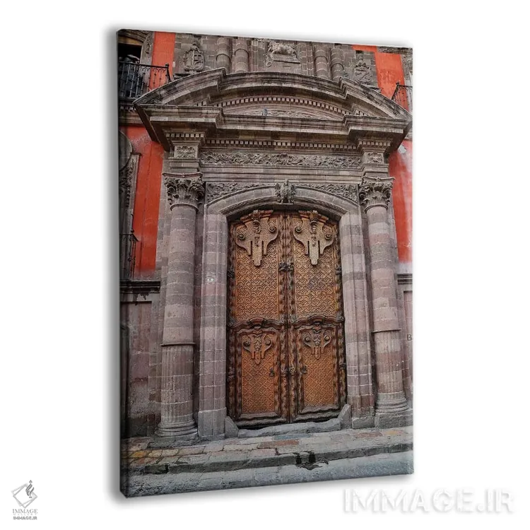 تابلو دکوراتیو سن میگل د آلنده، مکزیک. ساختمان ها و درگاه های رنگارنگ اثر دارل گالین - نمای پرسپکتیو محصول