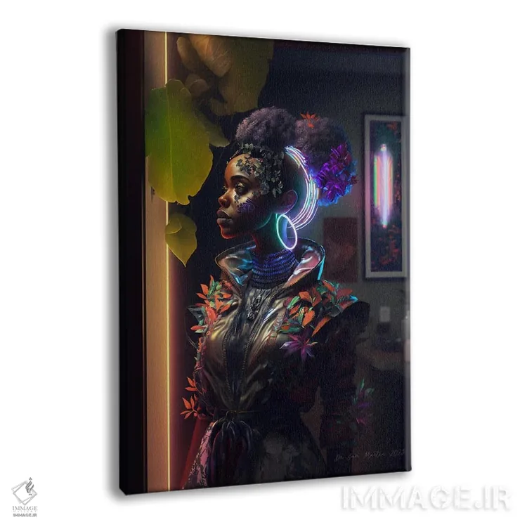 تابلو دکوراتیو گیاه شناس سفرکننده در زمان ۳ اثر دیجیتال وایلد آرت - نمای پرسپکتیو محصول