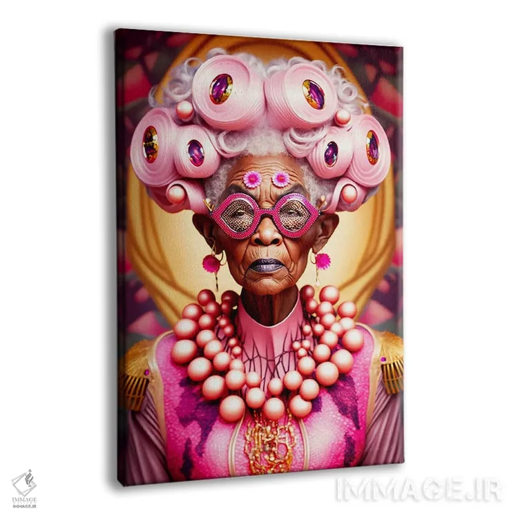 تابلو دکوراتیو مادربزرگ آینده گرا اثر دیجیتال وایلد آرت - نمای پرسپکتیو محصول