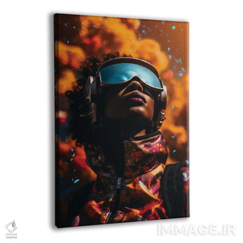 تابلو دکوراتیو شادی تجربی اثر دیجیتال وایلد آرت - نمای پرسپکتیو محصول