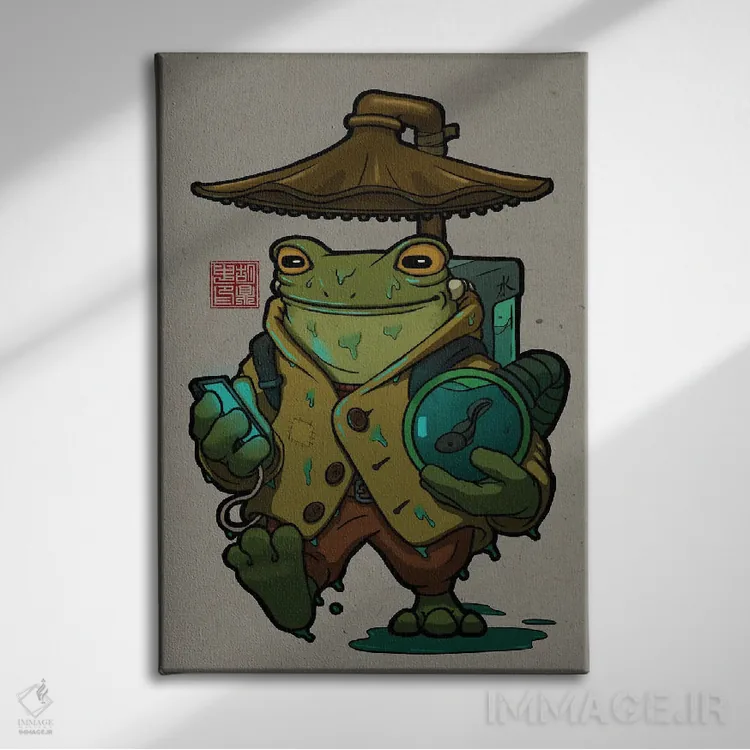 تابلو دکوراتیو اسپراگ و برادرش بروگ اثر باورگ ژونگ هو - نمای روبهرو روی دیوار