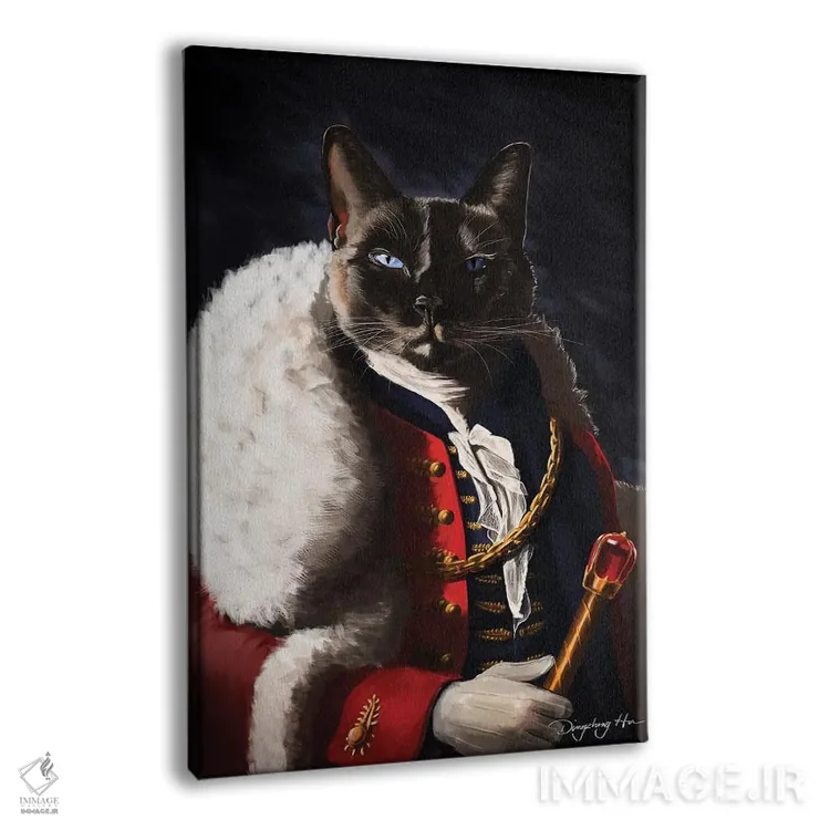 تابلو دکوراتیو پادشاه میمون اثر باورگ ژونگ هو - نمای پرسپکتیو محصول