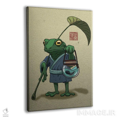 تابلو دکوراتیو قورباغه و پسرش اثر باورگ ژونگ هو - نمای پرسپکتیو محصول