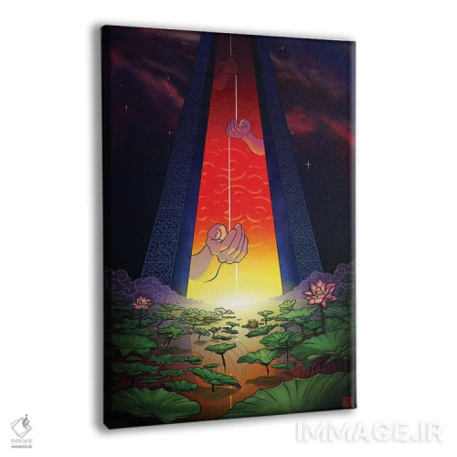 تابلو دکوراتیو دروازه های سپیده دم اثر باورگ ژونگ هو - نمای پرسپکتیو محصول