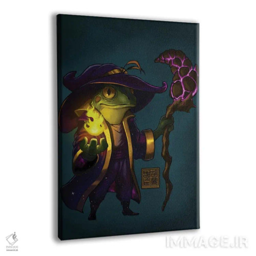 تابلو دکوراتیو قورباغه جادوگر اثر باورگ ژونگ هو - نمای پرسپکتیو محصول