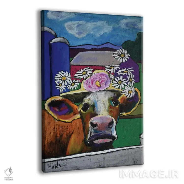 تابلو دکوراتیو گل بابونه اثر دیویدای هیندز - نمای پرسپکتیو محصول