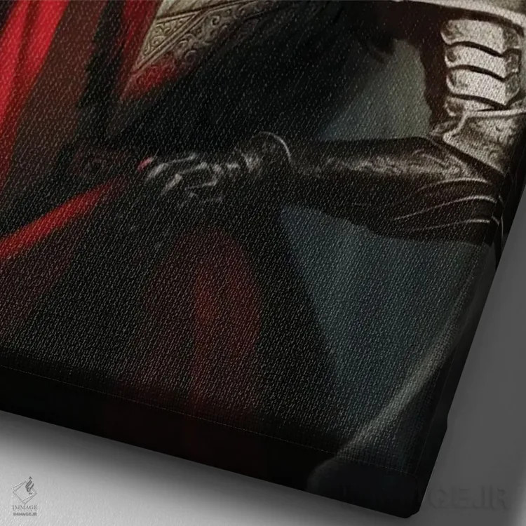 تابلو دکوراتیو وارث زن اثر باورگ ژونگ هو - نمای نزدیک بافت بوم