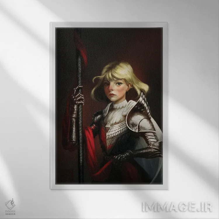 تابلو دکوراتیو وارث زن اثر باورگ ژونگ هو - نمای قابدار سفید