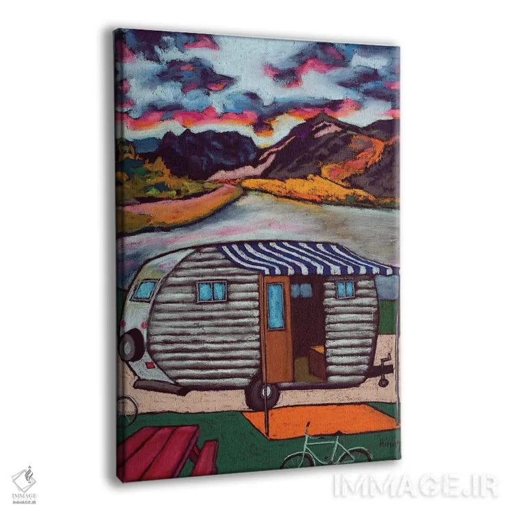 تابلو دکوراتیو دریاچه همت اثر دیویدای هیندز - نمای پرسپکتیو محصول